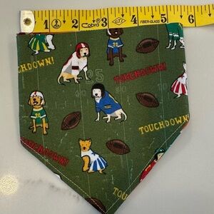 2/$10 Football Themed Reversible Bandana Handmade scrunchie band.